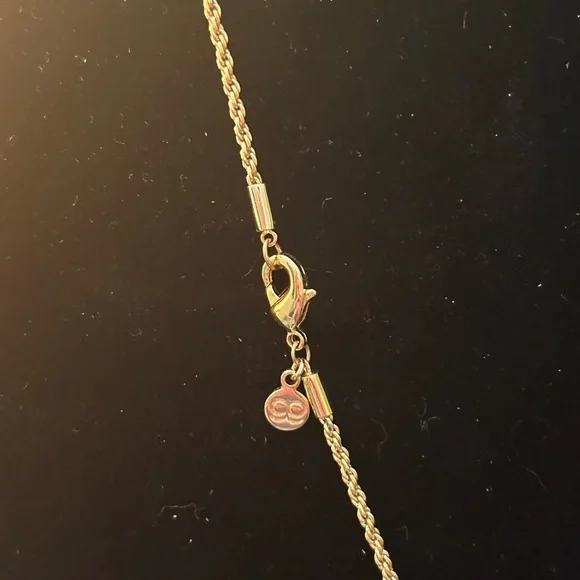 Gorjana Gold Intricate Dog Tag Pendant Necklace - Picture 5 of 6